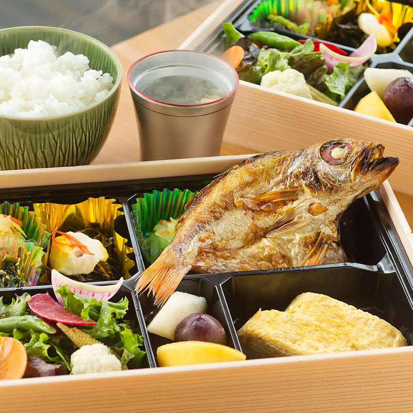 【朝食】焼き魚弁当